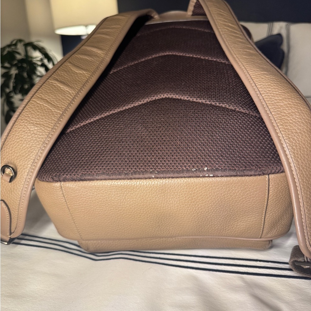 Leather Coach Gotham Backpack in Tan/Stone Color - Picture 4 of 16